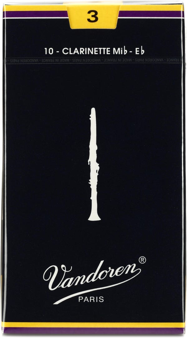 Vandoren CR113 Traditional Eb Clarinet Reed - 3.0 (10-pack)