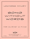 Song Without Words for Clarinet and Piano by Lowndes Maury