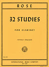 32 Studies for Clarinet by Cyrille Rose edited by Stanley Drucker