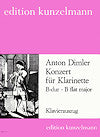 Concerto in B-flat major for Clarinet and Orchestra (Piano Reduction) by Anton Dimler edited by György Balassa and Ákos Fodor