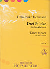 Drie Stücke (Three Pieces) for bass clarinet by Timo Jouko Herrmann