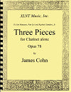 Three Pieces for Clarinet Alone Op. 78 by James Cohn