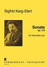 Sonate for Clarinet Solo Op. 110 by Sigfrid Karg-Elert