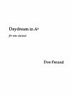Daydream in A-flat for Solo Clarinet by Don Freund