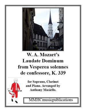Laudate Domium for Soprano, Clarinet in B flat and piano.
