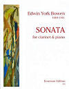 Sonata Op. 109 for clarinet and piano by Edwin York Bowen