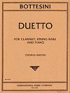 Duetto for Clarinet, String Bass and Piano by Giovanni Bottesini