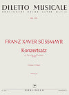 Konzertsatz in D Major for basset clarinet in A and orchestra (Score) by Franz Xaver Süssmayr
