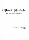 Black Swirls for two B-flat clarinets by Eric P. Mandat