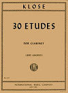 30 Etudes for Clarinet by Hyacinthe Klose