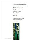 Mozart Clarinet Quintet KV 581 Edition for Clarinet and Piano edited by Werner Breig
