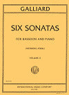 Six Sonatas Volume 2 for Bassoon and Piano by John Ernest Galliard