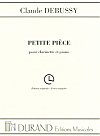 Petite Pièce for Clarinet and Piano by Claude Debussy