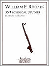 35 Technical Studies for Alto or Bass Clarinet by William E. Rhoads