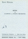 Suite for Clarinet and String Orchestra by Ernst Krenek