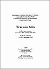 Trio con brio for violin, clarinet, and cello by Rick Sowash