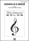 Sonata in G minor for Bass Clarinet and Piano by Henry Eccles