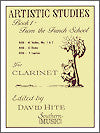 Artistic Studies Book 1 - From the French School edited by David Hite