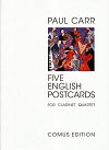 Five English Postcards Clarinet Quartet by Paul Carr