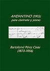 Andantino for Clarinet and Piano by Bartolomé Pérez Casas