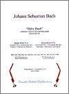 "Baby Bach" Pieces for Beginning Piano transcribed for Basset Horn Trio, Clarinet Trio, Two Clarinets and Bassoon, or Two Clarinets and Bass Clarinet
