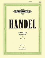 Handel Three Halle Sonatas for Flute (or Violin) and Basso continuo edited and realization of the continuo by Waldemar Woehl