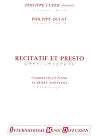 Recitatif et Presto for Clarinet and Piano by Philippe Dulat