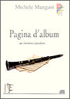 Pagina d'album for Clarinet and Piano by Michele Mangani