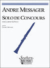 Solo de Concours for Clarinet and Piano by Andre Messager