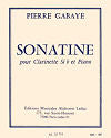 Sonatine for Clarinet and Piano by Pierre Gabaye