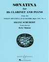 Sonatina from the Violin Sonata in D major Op. 137 No. 1 for B flat Clarinet and Piano by Franz Schubert