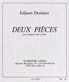 Deux Pièces (Two Pieces) for Alto Saxophone and Piano by Edison Denisov