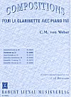 Weber Variations Op. 33 from the Opera Silvana for Clarinet and Piano by Carl Maria von Weber