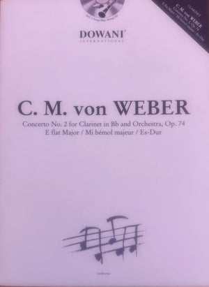 Weber Clarinet Concerto No. 2 in E-flat Major, Op. 74 — Dowani 3 Tempi Play Along