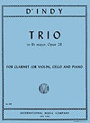 Trio in B-flat major Op. 29 for Clarinet (or Violin), Cello and Piano by Vincent d'Indy