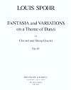 Fantasia and Variations on a Theme of Danzi Op. 81 for clarinet and string quartet by Louis Spohr