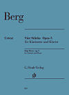 Four Pieces Op. 5 for Clarinet and Piano by Alban Berg