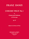 Concert Piece No. 1 in B flat major for Clarinet and Orchestra (Piano Reduction) by Franz Danzi