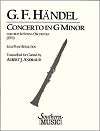 Concerto in G Minor for Clarinet and Piano by Georg Freidirch Handel (Haendel)