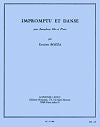 Impromptu et Danse for Alto Saxophone and Piano by Eugène Bozza