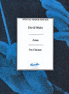 Arias for Clarinet (solo) by David Blake