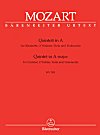 Mozart Quintet in A major for Clarinet and String Quartet KV 581 Performance Parts