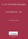 Concertante Op. 2 for Clarinet Quartet and Piano by L.A.B. Schindelmeisser