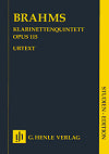 Brahms Clarinet Quintet in B minor Op. 115 (Score) by Johannes Brahms