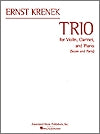 Trio for Violin, Clarinet and Piano Op. 108 by Ernst Krenek