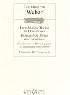 Weber Introduction, Theme and Variations for Clarinet and String Quartet by Carl Maria von Weber