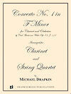 Weber Concerto No. 1 in F Minor Op. 73 by Carl Maria von Weber arranged for Clarinet and String Quartet by Michael Drapkin