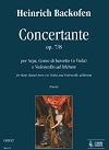 Concertante Op. 7/8 Suite for Harp, Basset Horn (or Viola), and Violoncello ad libitum by Heinrich Backofen edited by Anna Pasetti