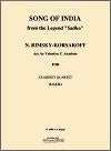 Song of India for Clarinet Quartet by Nikolai Rimsky-Korsakov