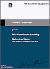 Lieder ohne Worte (Songs without Words) for Clarinet and Piano by Felix Mendelssohn Bartholdy